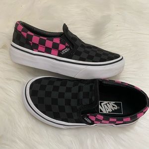 Girls checkered vans